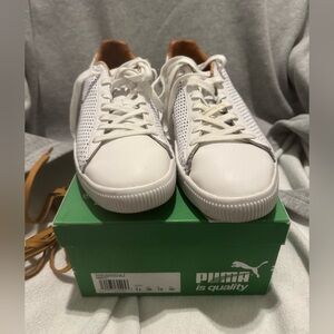 Puma White Clyde Colorblock 2 Sneakers